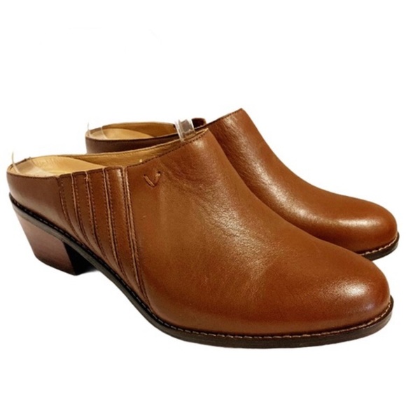 Vionic Shoes - Vionic Nellie Slip-On Mules Cognac Brown Size 7